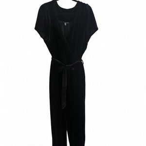 Torrid Black Velvet Jumpsuit